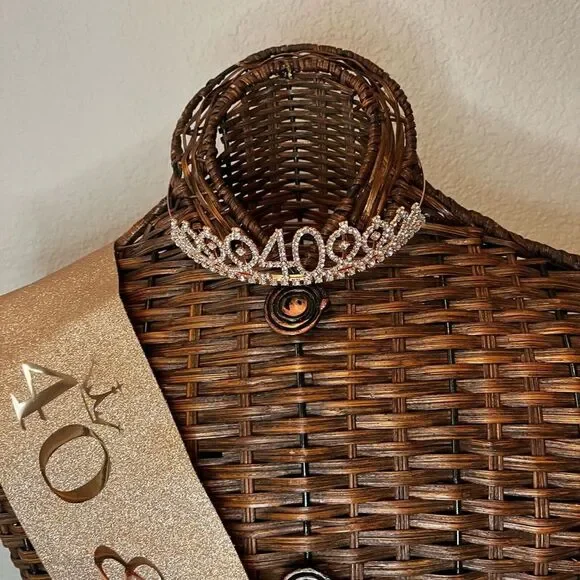 40th birthday princess sash and crown 40 and fabulous - Picture 4 of 7